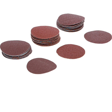 BGS Sanding Pads for Eccentric Sanders | Ø 50 mm | K 60 - 80 - 120 | 30 pcs. 70194