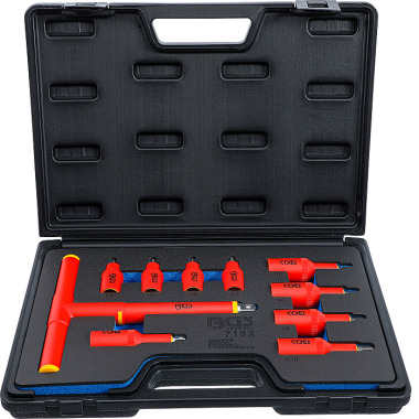 BGS VDE Bit Socket Set | 10 mm (3/8”) / 12.5 mm (1/2”) Drive |Internal Hexagon 4 - 10 mm | 10 pcs. 7132