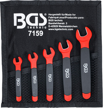 BGS VDE Single Open End Spanner Set | 7 - 14 mm | 5 pcs. 7159