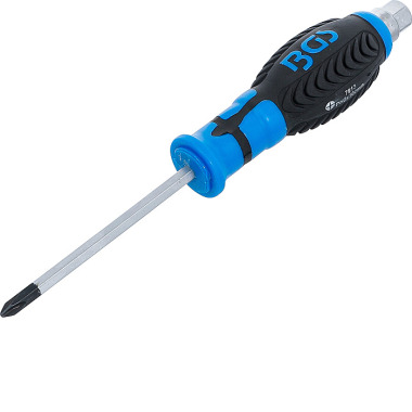 BGS Screwdriver, Blade with Hexagon profile | Cross Slot PH2 | Blade Length 100 mm 7913