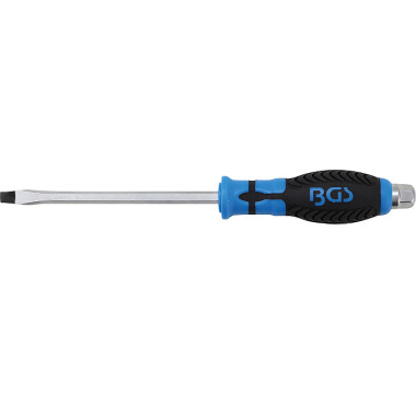 BGS Screwdriver | with external Hexagon | Slot SL 8 mm | Blade Length 150 mm 7920