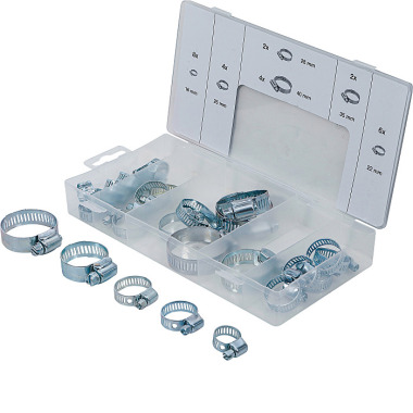 BGS Hose Clamp Assortment | Ø 16 - 40 mm | 26 pcs. 8055