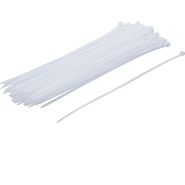 BGS Cable Tie Set | white | 4.8 x 300 mm | 50 pcs. 80876