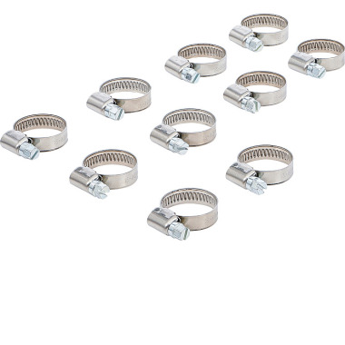 BGS Hose Clamps | Stainless | 16 x 25 mm | 10 pcs. 8095-16x25