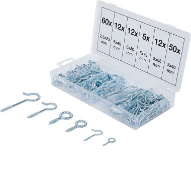 BGS Screw Hook Assortment | 151 pcs. 8136