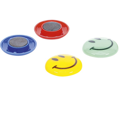 BGS Magnet Set | ”Smile” | Ø 40 mm | 4 pcs. 85812