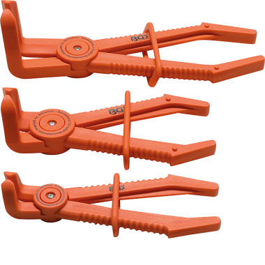 BGS Hose Clamp Pliers Set | 90° Angled | 155 - 220 mm | 3 pcs. 8764