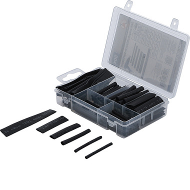 BGS Shrink Tube Assortment | black | 90 pcs. 88152