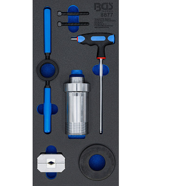 BGS Shock Absorber Tool Kit | for Shock Absorbers with Stop Spring | 8 pcs. 8877