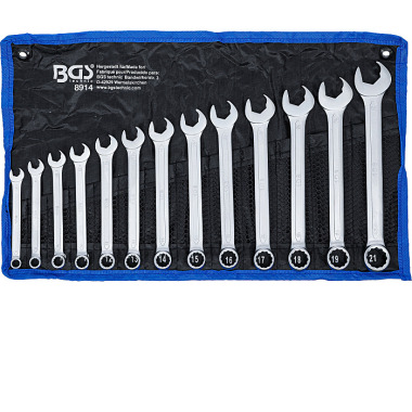 BGS Combination Spanner Set | Open End with Ratchet Function | 8 - 21 mm | 13 pcs. 8914