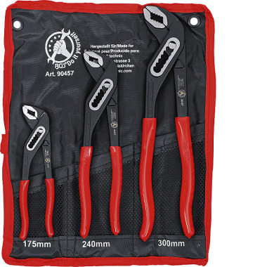 BGS Water Pump Pliers Set | 175 / 250 / 300 mm | 3 pcs. 90457