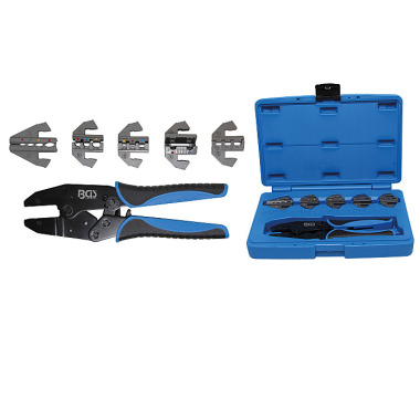 BGS Crimping Tool Set with | 5 Pairs of Jaws 9098