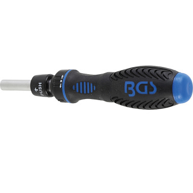 BGS Ratchet Spinner Handle for bits, reversible | 6.3 mm (1/4”) Drive 9150