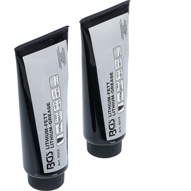 BGS Lithium Grease for Grease Gun BGS 9311 | 2 Tubes 9312