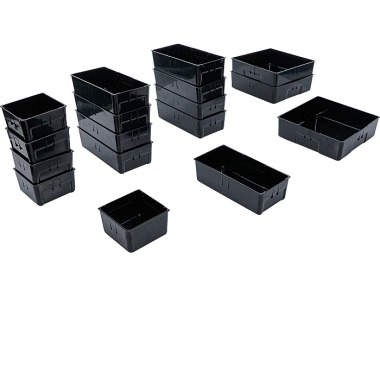 BGS Plastic Strorage Trays | for Workshop Trolley | 17 pcs. 9550