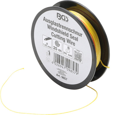 BGS Windshield Seal Cutting Wire | 25 m | 200 daN 9857