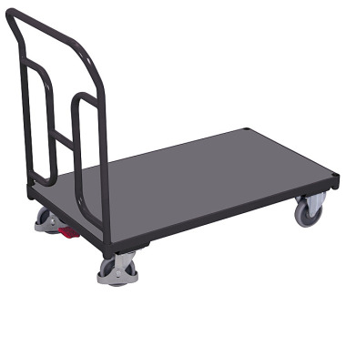 VARIOfit Push bar trolley with curved tubes External dimensions: 975 x 500 x 935 mm (W/D/H) sw-500.119/AG