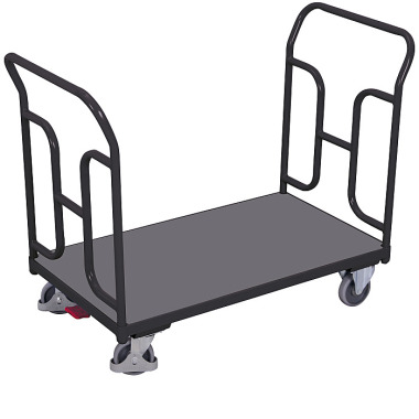 VARIOfit Double push-bar trolley with curved tubes External dimensions: 1,040 x 500 x 935 mm (W/D/H) sw-500.219/AG