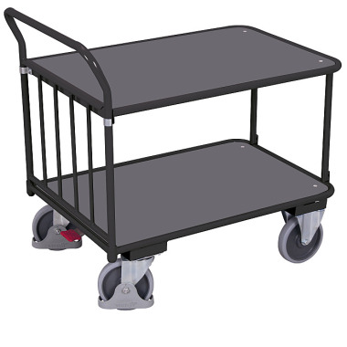 VARIOfit Push bar trolley as a table trolley External dimensions: 1,105 x 705 x 1,030 mm (W/D/H) sw-700.503/AG