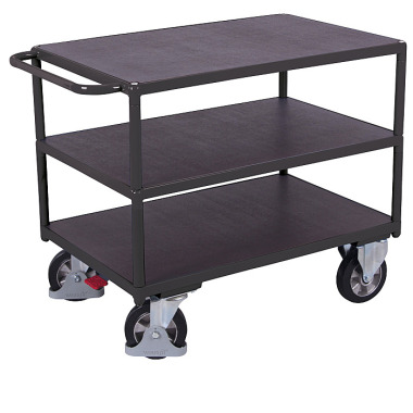 VARIOfit Heavy-duty table trolley with 3 shelves External dimensions: 2,190 x 800 x 925 mm (W/D/H) sw-800.619/AG