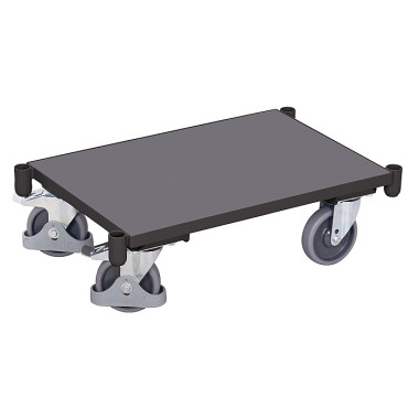 VARIOfit Euro system trolley with base and corner sleeves External dimensions: 675 x 415 x 205 mm (W/D/H) sw-410.002/AG