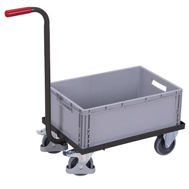 VARIOfit Handle trolley with plastic crate External dimensions: 890 x 420 x 875 mm (W/D/H) sw-450.806/AG