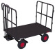 VARIOfit Hand pallet truck with 2 tubular mesh walls External dimensions: 1,320 x 815 x 1,200 mm (W/D/H) zu-42122/AG