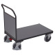 VARIOfit End wall trolley with wood, RAL 7016 External dimensions: 1,125 x 700 x 1,015 mm (W/D/H) sw-700.102/AG