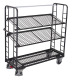 VARIOfit Shelf trolley with 3 wire mesh shelves, RAL 7016 External dimensions: 1,805 x 650 x 1,575 mm (W/D/H) sw-640.225/AG