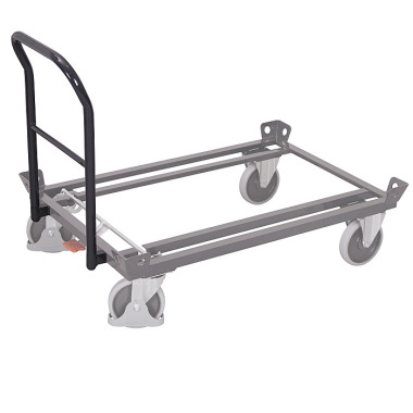 VARIOfit Tubular push handle for trolley, RAL 7016 External dimensions: 500 x 765 mm (W/H) zsw-870.002/AG