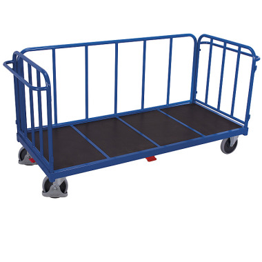 VARIOfit Three-wall trolley with vertical struts External dimensions: 1,575 x 900 x 1,105 mm (W/D/H) sw-1307