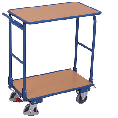 VARIOfit Folding hanger trolley with 2 shelves External dimensions: 905 x 450 x 965 mm (W/D/H) sw-450.836