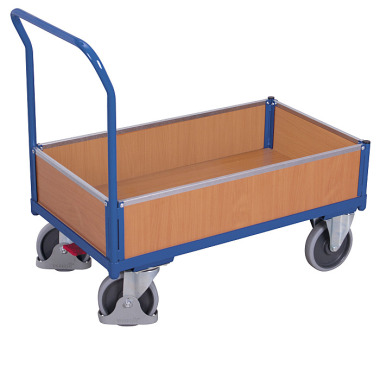 VARIOfit Box trolley with wood External dimensions: 1,325 x 800 x 1,015 mm (W/D/H) sw-800.402