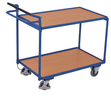 VARIOfit Table trolley with 2 shelves and dead man’s brake External dimensions: 1,175 x 625 x 1,045 mm (W/D/H) sw-600.548