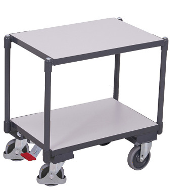 VARIOfit ESD Euro system trolley with 2 shelves External dimensions: 675 x 415 x 665 mm (W/D/H) sw-410.546