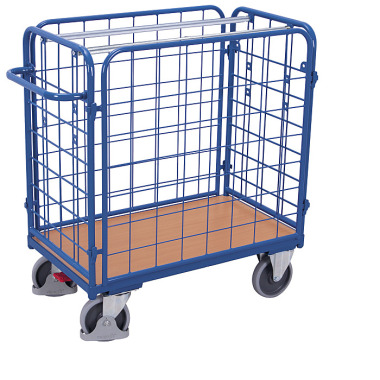 VARIOfit Parcel four-wall trolley, low External dimensions: 1,190 x 740 x 1,220 mm (W/D/H) sw-700.220