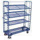 VARIOfit Shelf trolley with 4 wire mesh shelves External dimensions: 1,510 x 550 x 1,815 mm (W/D/H) sw-540.212