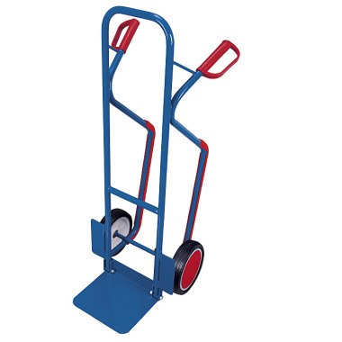 VARIOfit Tubular steel trolley with fold-down shovel External dimensions: 570 x 610 x 1,300 mm (W/D/H) sk-710.218