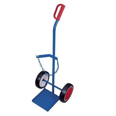 VARIOfit Steel bottle trolley for 1 bottle of 20, 40, 50 litres Outer dimensions: 465 x 445 x 1,185 mm (W/D/H) fk-1200.001