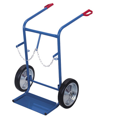 VARIOfit Steel bottle trolley for 2 bottles of 40 - 50 litres each External dimensions: 855 x 975 x 1,240 mm (W/D/H) fk-1300