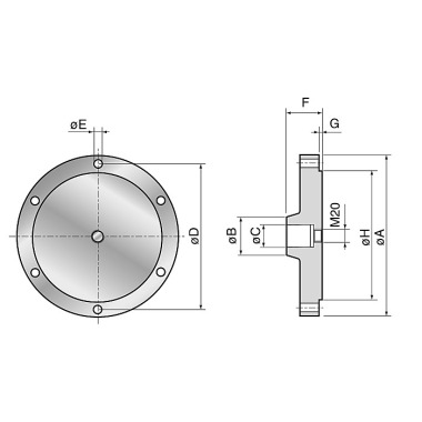 Mack Werkzeuge Chuck flange for MK base body Ø 100 13-FFL-100