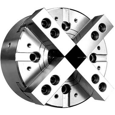 Mack Werkzeuge 4-jaw power chuck Ø 254, A6, with bore, jaws 1.5 x 60° T9-NIT-210A6