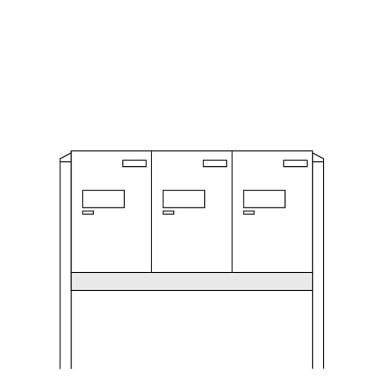 Burg-Wächter Anlage Paketboxen mit 3 Boxen zum Einbetonieren .eBoxx easy+ Anlage 3E (einbetoniert) W 84372