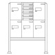 Burg-Wächter Anlage Paketboxen mit 5 Boxen  .eBoxx easy+ Anlage 5E & 5A (aufgeschrau 84354