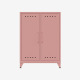 BISLEY Fern Middle Sideboard, mit zwei festen Fachböden,  H 1100 x B 800 x T 400 mm, Farbe pastellpink (620) FERMID620