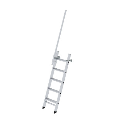 MUNK Step straight ladder, truck 5 steps, incl. mounting kit magnet incl. exit rail left 40341