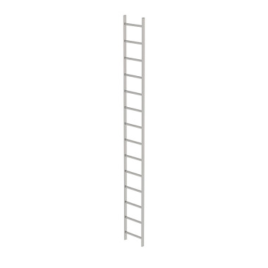 MUNK Shaft ladder, V4A stainless steel, 400 mm clear width 14 rungs 63014