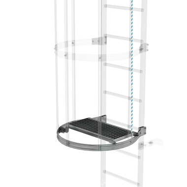 MUNK Intermediate platform, folding Stahl verzinkt 63960