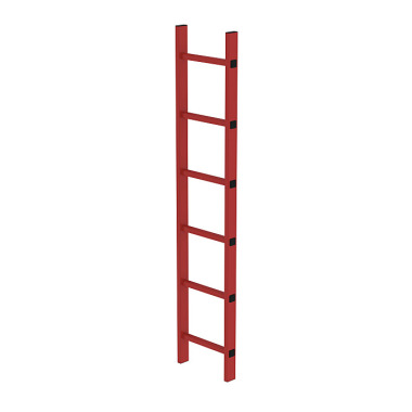 MUNK Shaft ladder, glass fibre reinforced plastic, 300 mm clear width 6 rungs 64006