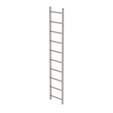 MUNK Ladder section stainless steel 10 rungs Stainless steel 68265